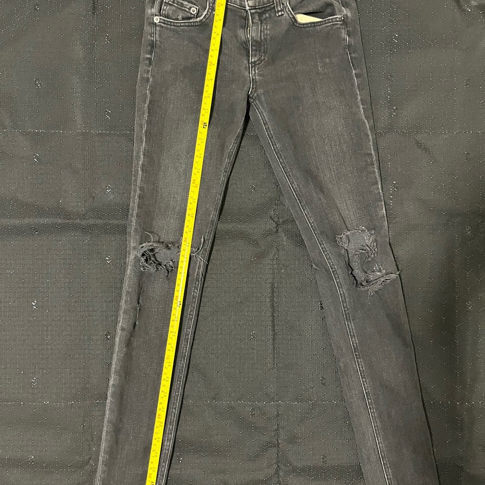 Rag & Bone Women's Gray Distressed Skinny Jeans